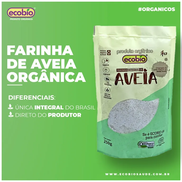 Farinha de Aveia Integral Orgânica
